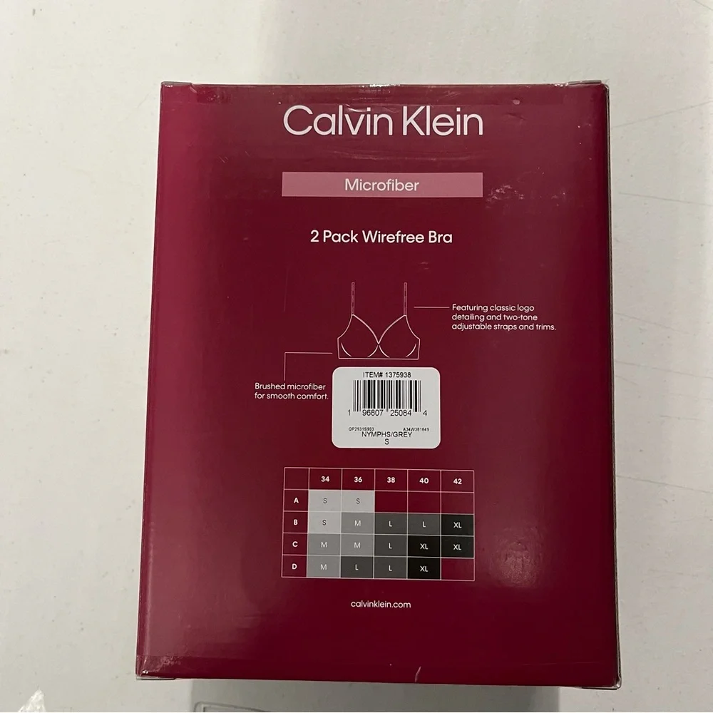 Calvin Klein Wirefree Bra 2-Pack Microfiber - Picture 2 of 8